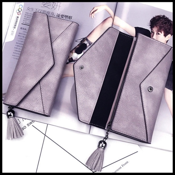 NEW MELODY Multion Function Tassel Wallet - Picture 2 of 8